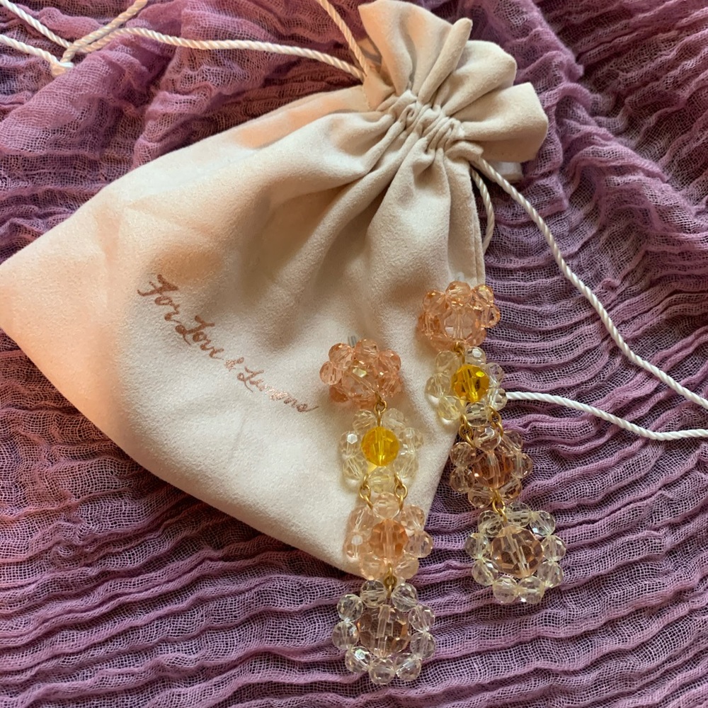 For Love and Lemons Bouquet Beaded Earrings